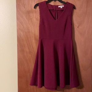 Francesca’s Collections Pretty maroon Dress, sleeveless, (olcc)